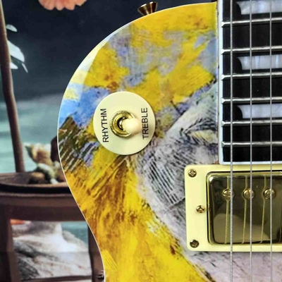Guitarra eléctrica con pickup de 2H de estilo manual GB LP con hardware de oro Cuerpo de caoba proveedor