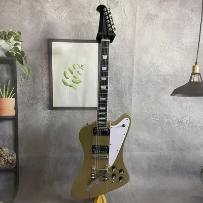 Guitarra eléctrica Firebird de color dorado de estilo Gibson HPL Fretboard HH Pickups Cuerpo de caoba proveedor