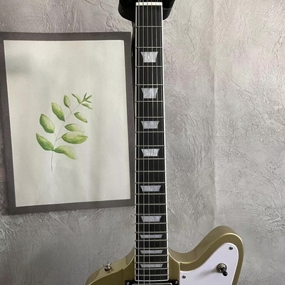 Guitarra eléctrica Firebird de color dorado de estilo Gibson HPL Fretboard HH Pickups Cuerpo de caoba proveedor