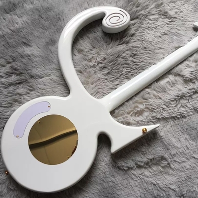 Personalizado Big Prince Arrow Inlay Gold Hardware Guitarra eléctrica en blanco proveedor