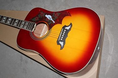 Gibson personalizado de 41 pulgadas DOVE 20 trastes de esquina redondeada tabaco Sunburst guitarra acústica con pickup de guitarra eléctrica proveedor
