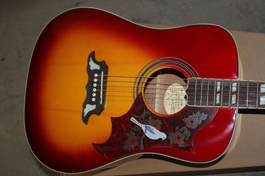 Gibson personalizado de 41 pulgadas DOVE 20 trastes de esquina redondeada tabaco Sunburst guitarra acústica con pickup de guitarra eléctrica proveedor