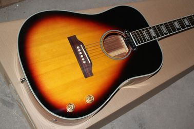 Fábrica de 41 pulgadas Solid Top tabaco solar 70 aniversario de John Lennon guitarra acústica con pickup de guitarra eléctrica proveedor