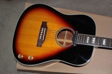 Fábrica de 41 pulgadas Solid Top tabaco solar 70 aniversario de John Lennon guitarra acústica con pickup de guitarra eléctrica proveedor