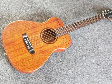 Guitarra acústica de viaje de 34 pulgadas, de madera de fábrica Sapele, de arriba y atrás, Mini Guitarra acústica proveedor