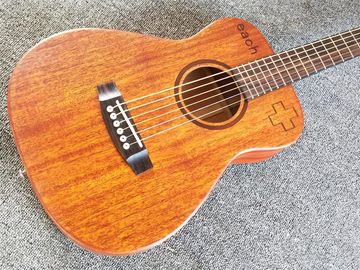 Guitarra acústica de viaje de 34 pulgadas, de madera de fábrica Sapele, de arriba y atrás, Mini Guitarra acústica proveedor