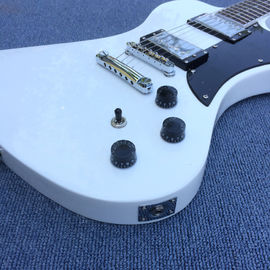 Guitarra eléctrica de nuevo estilo tipo RD en blanco alpino, Guitarra RD de tienda personalizada con hardware de Chrome, incrustaciones de puntos proveedor