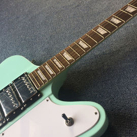 Guitarra eléctrica personalizada de alta calidad, tablero de madera de rosa, guitarra eléctrica verde claro proveedor