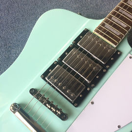 Guitarra eléctrica personalizada de alta calidad, tablero de madera de rosa, guitarra eléctrica verde claro proveedor