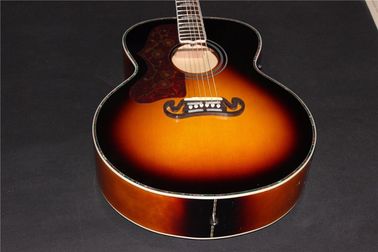 Guitarra izquierda Jumbo venta al por mayor de la guitarra promoción de la guitarra eléctrica acústica guitarra izquierda sunburst guitarra acústica proveedor