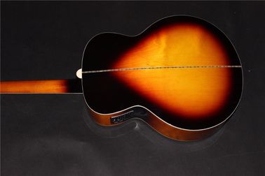 Guitarra izquierda Jumbo venta al por mayor de la guitarra promoción de la guitarra eléctrica acústica guitarra izquierda sunburst guitarra acústica proveedor