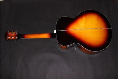 Guitarra izquierda Jumbo venta al por mayor de la guitarra promoción de la guitarra eléctrica acústica guitarra izquierda sunburst guitarra acústica proveedor