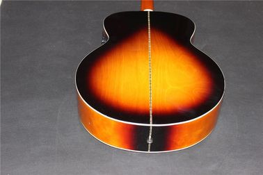 Guitarra izquierda Jumbo venta al por mayor de la guitarra promoción de la guitarra eléctrica acústica guitarra izquierda sunburst guitarra acústica proveedor