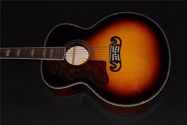 Guitarra izquierda Jumbo venta al por mayor de la guitarra promoción de la guitarra eléctrica acústica guitarra izquierda sunburst guitarra acústica proveedor