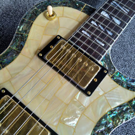 Nueva llegada guitarra eléctrica con 6 cuerdas y pickups de oro proveedor