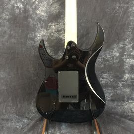 Venta caliente 6 cuerdas Marrón Quilted Finish Jackson guitarras eléctricas con hardware negro proveedor