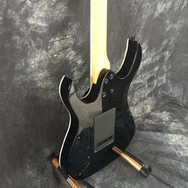 Venta caliente 6 cuerdas Marrón Quilted Finish Jackson guitarras eléctricas con hardware negro proveedor