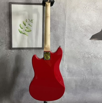 Guitarra eléctrica de estilo Fender Mustang personalizada en pickup rojo S-S Hardware de cromo proveedor