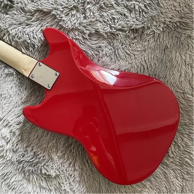 Guitarra eléctrica de estilo Fender Mustang personalizada en pickup rojo S-S Hardware de cromo proveedor