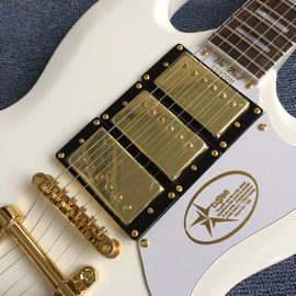 Guitarra eléctrica SG de nuevo estilo, 3 pick-ups, sistema Tremolo, Guitarra eléctrica blanca proveedor