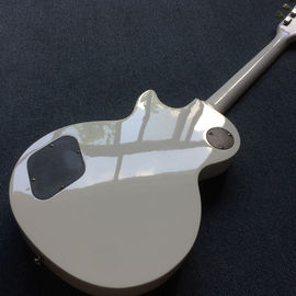 Nueva guitarra eléctrica LP de alta calidad, tablero de ébano, fijación de fretes, tapa de arce Quilte, incrustación de Abalone real proveedor