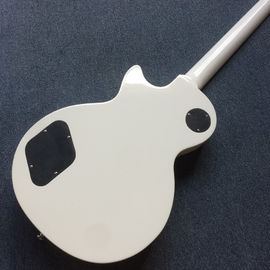 Nueva guitarra eléctrica LP de alta calidad, tablero de ébano, fijación de fretes, tapa de arce Quilte, incrustación de Abalone real proveedor