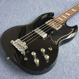 Nuevo estilo de alta calidad personalizado 4 cuerdas de bajo guitarra, Rosewood fingerboard, cuerpo negro proveedor