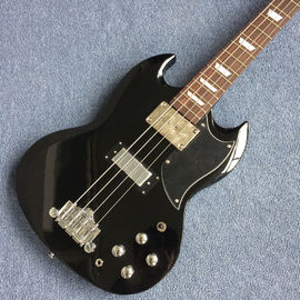 Nuevo estilo de alta calidad personalizado 4 cuerdas de bajo guitarra, Rosewood fingerboard, cuerpo negro proveedor
