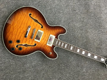2018 Nuevo ES-339 Guitarra eléctrica de jazz pequeño es 339 cuerpo semi amarillo En Sunburst ES339 proveedor