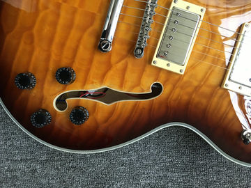 2018 Nuevo ES-339 Guitarra eléctrica de jazz pequeño es 339 cuerpo semi amarillo En Sunburst ES339 proveedor