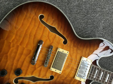 2018 Nuevo ES-339 Guitarra eléctrica de jazz pequeño es 339 cuerpo semi amarillo En Sunburst ES339 proveedor