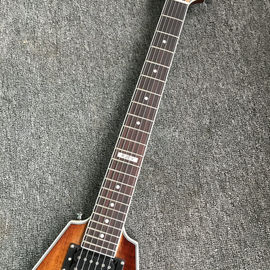 Esmeralda natural Flying V Guitar eléctrica China OEM Personalizado Cuerpo de guitarra voladora V y kits proveedor