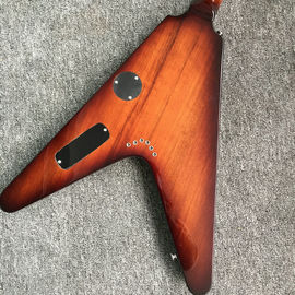 Esmeralda natural Flying V Guitar eléctrica China OEM Personalizado Cuerpo de guitarra voladora V y kits proveedor