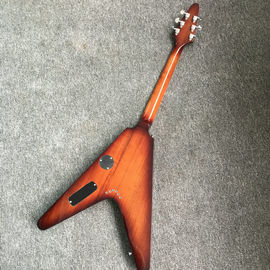 Esmeralda natural Flying V Guitar eléctrica China OEM Personalizado Cuerpo de guitarra voladora V y kits proveedor