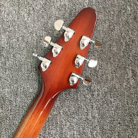 Esmeralda natural Flying V Guitar eléctrica China OEM Personalizado Cuerpo de guitarra voladora V y kits proveedor