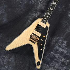 China Flying V Guitar. guitarra eléctrica. buena calidad de sonido Flying V guitarra eléctrica color natural proveedor