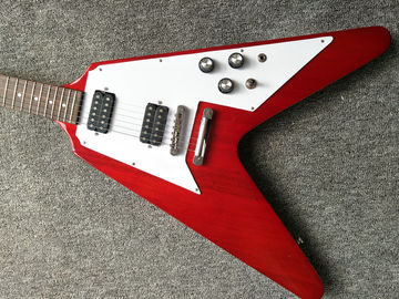 Guitarra eléctrica de V voladora de forma inusual roja, Fingerboard Rosewood proveedor