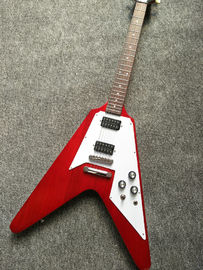 Guitarra eléctrica de V voladora de forma inusual roja, Fingerboard Rosewood proveedor