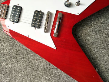 Guitarra eléctrica de V voladora de forma inusual roja, Fingerboard Rosewood proveedor