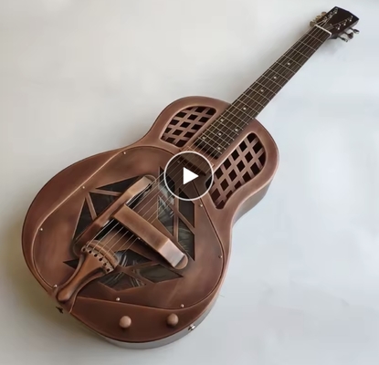 Guitarra de resonancia de la serie 19, guitarras resofónicas, guitarra de cuerpo metálico Duolian proveedor