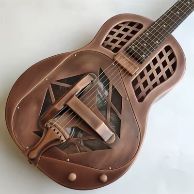 Guitarra de resonancia de la serie 19, guitarras resofónicas, guitarra de cuerpo metálico Duolian proveedor