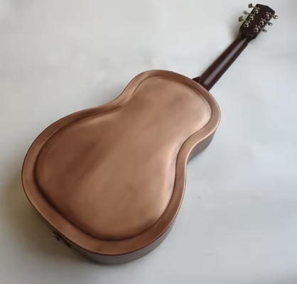 Guitarra de resonancia, Guitarras de resonancia, Cuerpo de metal de latón Guitarra duoliana proveedor