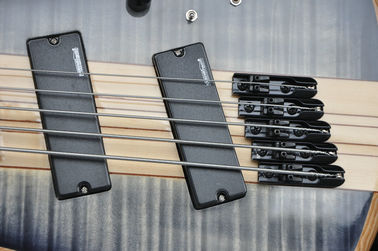5 cuerdas de la guitarra de bajo personalizada con trastes de ventilación guitarra de bajo eléctrica cuello a través del cuerpo proveedor