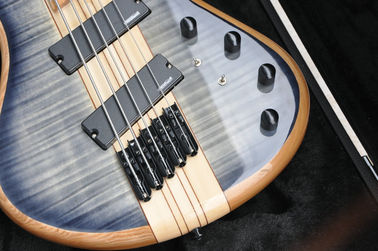 5 cuerdas de la guitarra de bajo personalizada con trastes de ventilación guitarra de bajo eléctrica cuello a través del cuerpo proveedor
