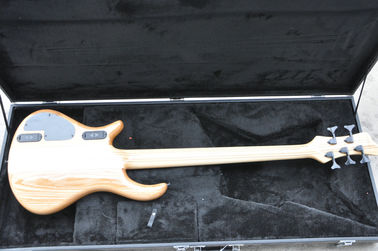 5 cuerdas de la guitarra de bajo personalizada con trastes de ventilación guitarra de bajo eléctrica cuello a través del cuerpo proveedor