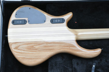 5 cuerdas de la guitarra de bajo personalizada con trastes de ventilación guitarra de bajo eléctrica cuello a través del cuerpo proveedor