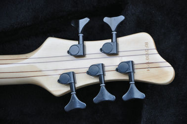 5 cuerdas de la guitarra de bajo personalizada con trastes de ventilación guitarra de bajo eléctrica cuello a través del cuerpo proveedor