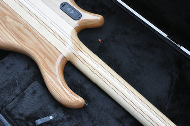 5 cuerdas de la guitarra de bajo personalizada con trastes de ventilación guitarra de bajo eléctrica cuello a través del cuerpo proveedor