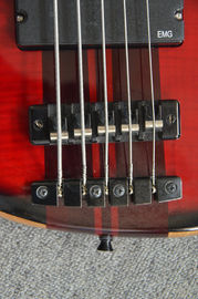 4 cuerdas de la guitarra baja eléctrica natural Alder cuerpo Cuello de arce a través del cuerpo de madera de rosa tablero de dedos RIC guitarra baja personalizada proveedor