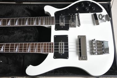 Cuello doble 4 cuerdas 4003 BAJO GUITARRA y 12 cuerdas guitarra eléctrica color puede guitarra personalizada puente R grande proveedor